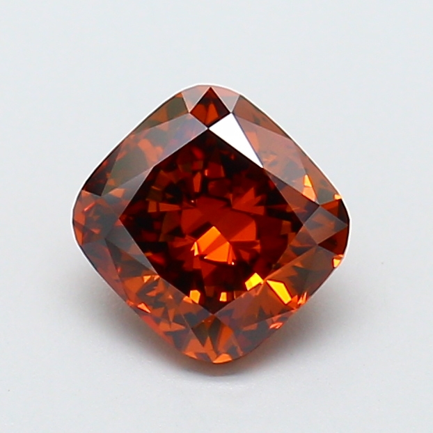 Actual 1.06 carat Vivid Blue Round lab-grown diamond