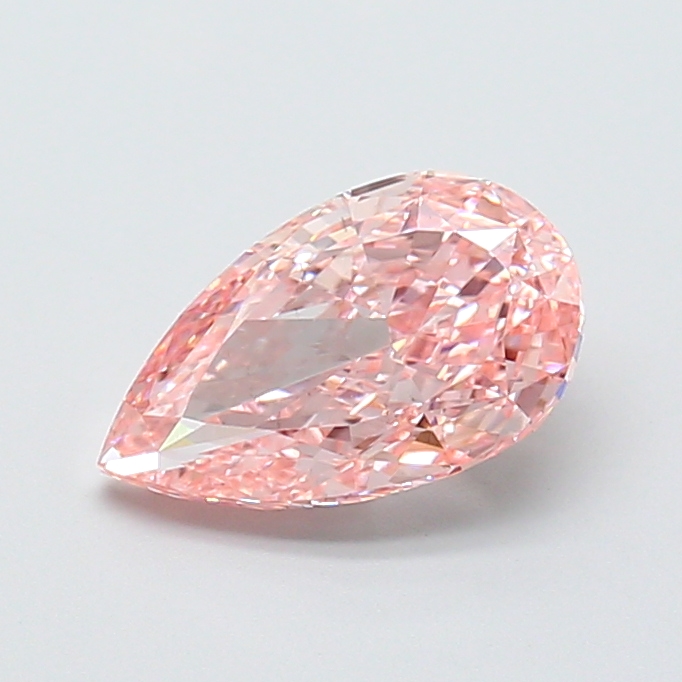 1.04 ct Pear Fancy Vivid Pink Lab-Grown Diamond