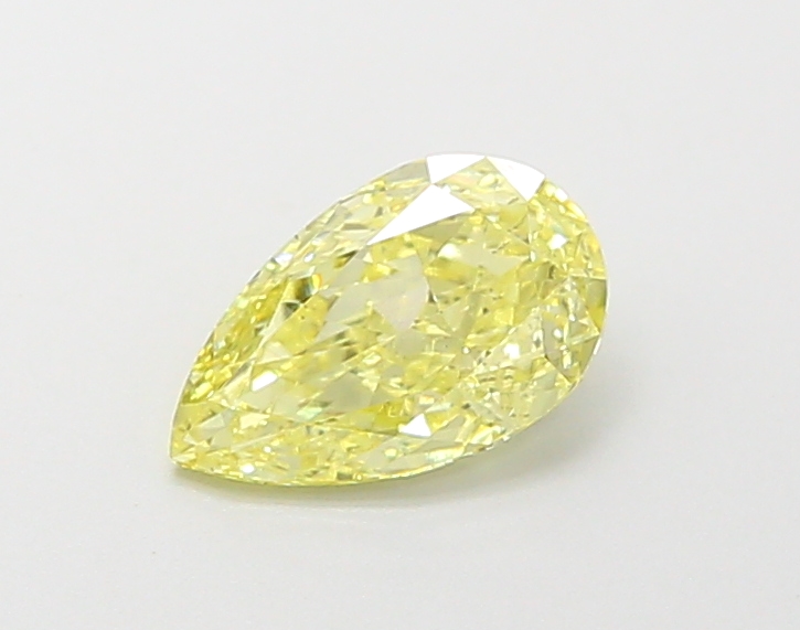 0.86 ct Yellow (Intense) SI2 Pear Modified lab-grown diamond