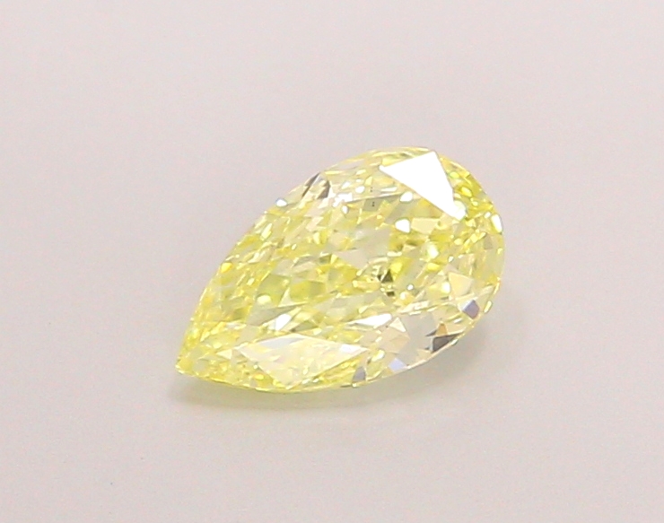 0.93 ct Yellow (Fancy) VS2 Pear Modified lab-grown diamond