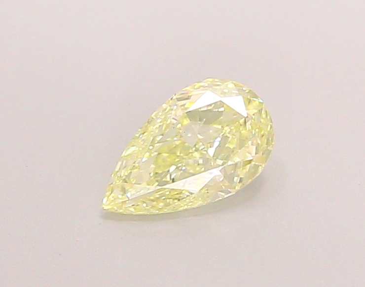 0.81 ct Yellow (Light) VS2 Pear Modified lab-grown diamond