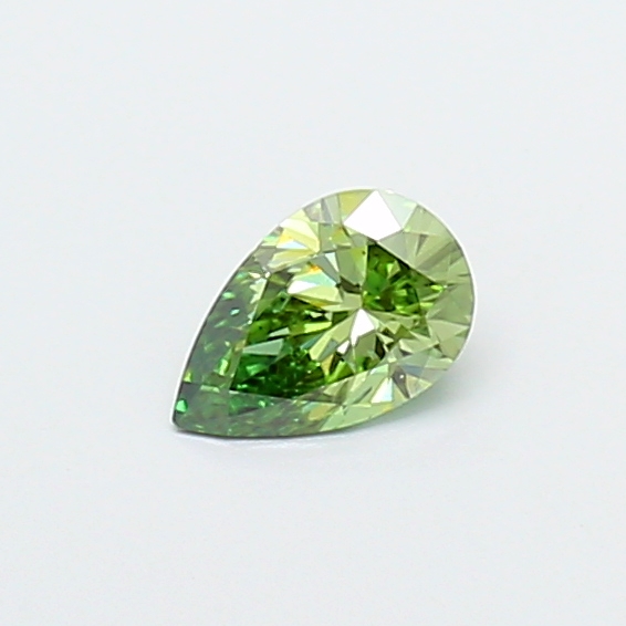 0.32 ct Pear Fancy Vivid Green Lab-Grown Diamond