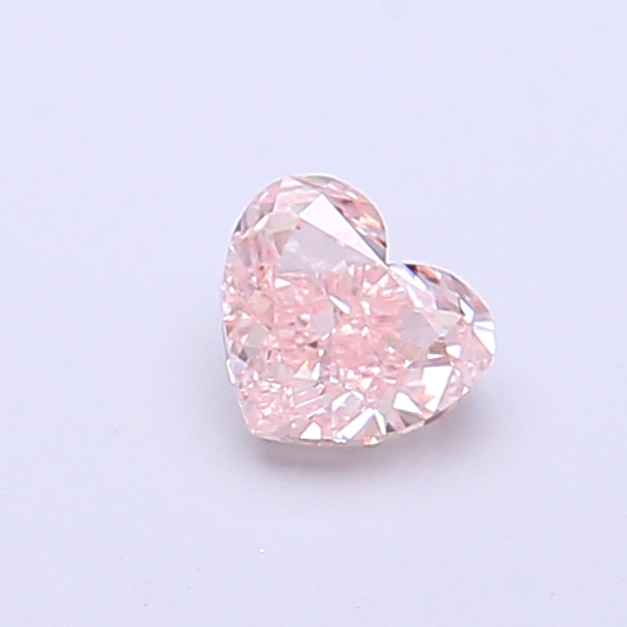 0.43 ct Pink (Intense) VS1 Heart Modified lab-grown diamond