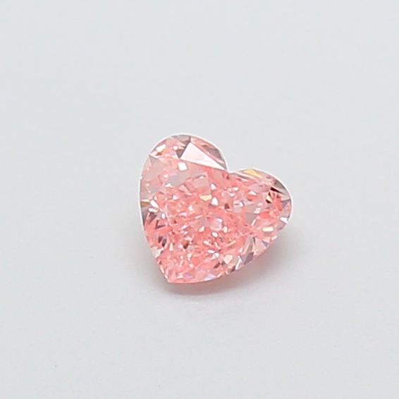 0.28 ct Pink (Vivid) VS2 Heart Modified lab-grown diamond
