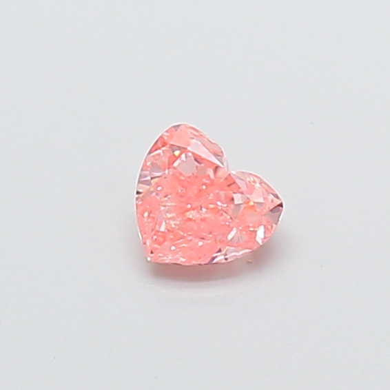 0.28 ct Pink (Vivid) SI2 Heart Modified lab-grown diamond