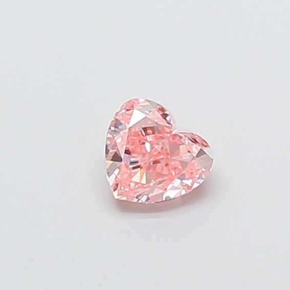 0.28 ct Pink (Intense) VS1 Heart Modified lab-grown diamond