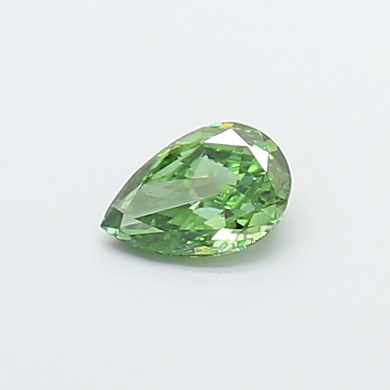 0.31 ct Pear Fancy Vivid Green Lab-Grown Diamond