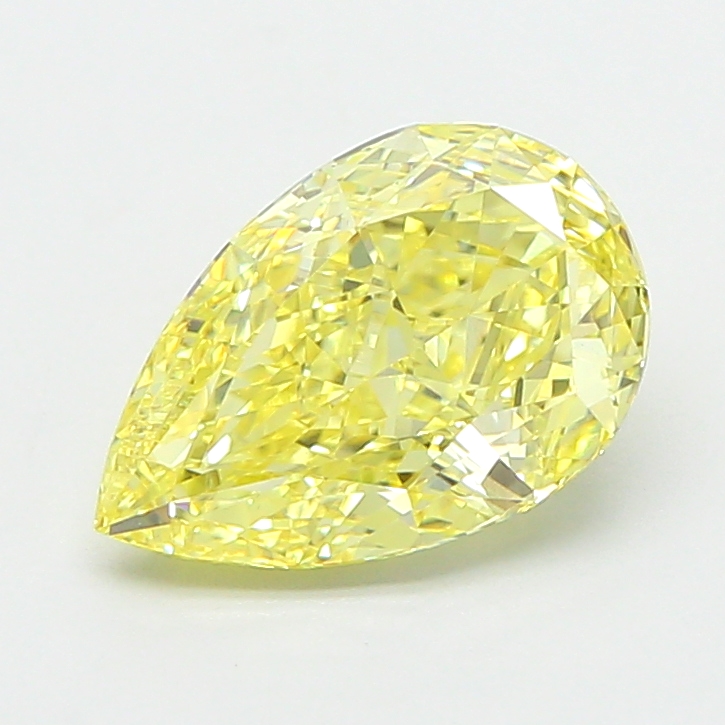 2.03 ct Yellow (Fancy) VVS2 Pear Modified lab-grown diamond