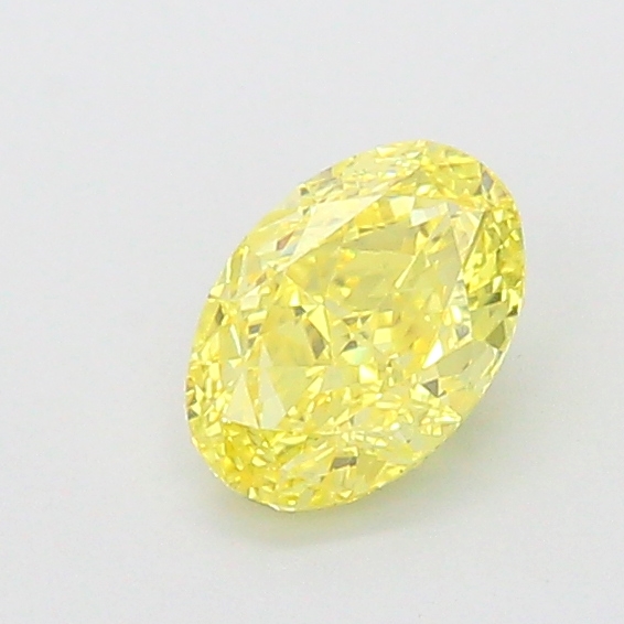 1.00 ct Yellow (Intense) VS1 Oval Modified lab-grown diamond