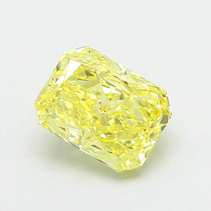1.53 ct Yellow (Intense) VVS2 Radiant lab-grown diamond