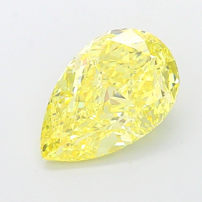 2.50 ct Yellow (Intense) VS2 Pear Modified lab-grown diamond