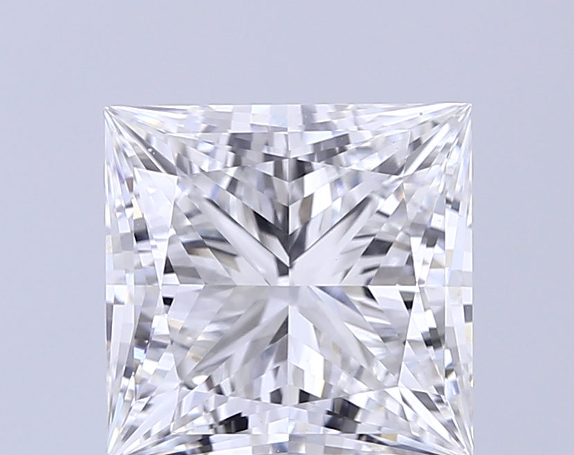 3.89 ct E VVS2 Princess Cut lab-grown diamond