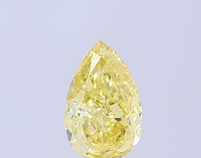 0.33 ct Pear, Fancy Intense Yellow VS1 CVD