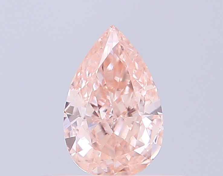 0.34 ct Pear, Fancy Intense Pink VS1 CVD