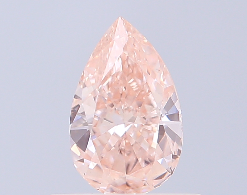 0.44 ct Pear, Fancy Intense Pink VS1 CVD