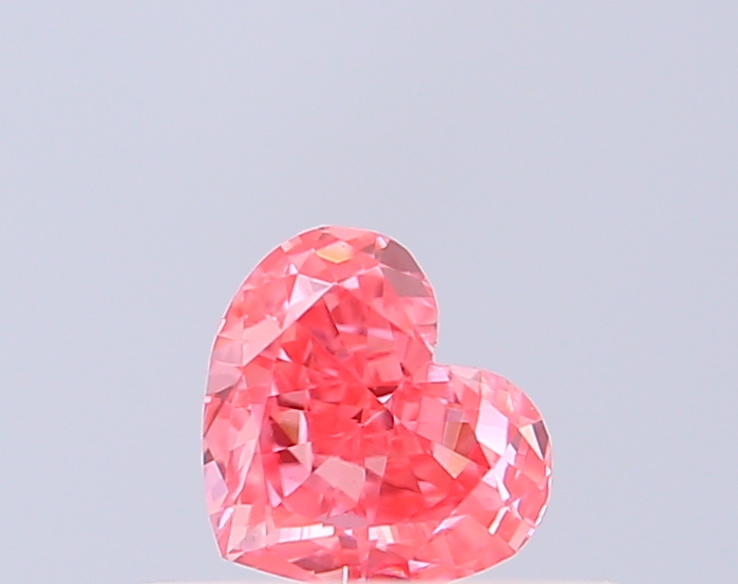 0.28 ct Heart, Fancy Intense Pink VS1 CVD