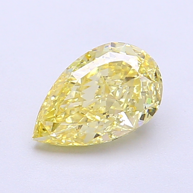 1.00 ct Pear Fancy Intense Yellow Lab-Grown Diamond