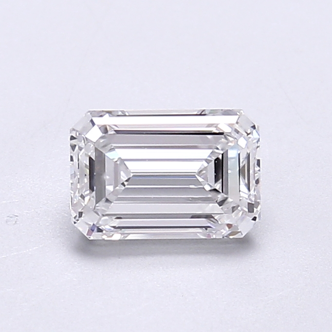 Actual 0.28 carat D Emerald lab-grown diamond