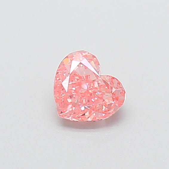 0.43 ct Pink (Vivid) VS1 Heart Modified lab-grown diamond