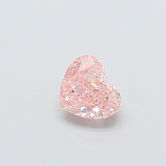 0.72 ct Pink (Intense) SI1 Heart Modified lab-grown diamond