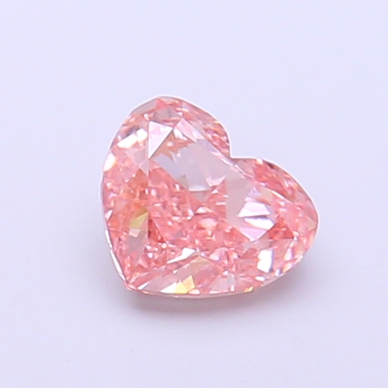0.66 ct Pink (Fancy) VS1 Heart Modified lab-grown diamond