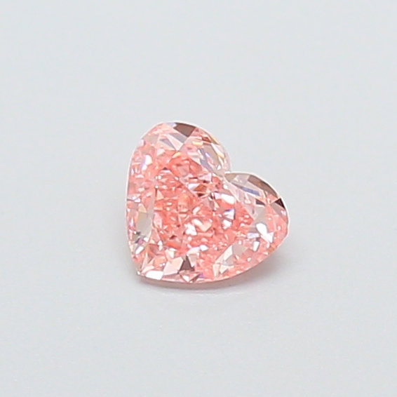 0.46 ct Pink (Vivid) VS1 Heart Modified lab-grown diamond