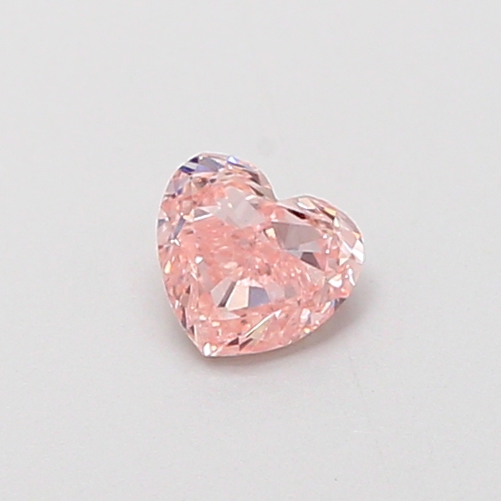 0.27 ct Pink (Light) VS1 Heart Modified lab-grown diamond