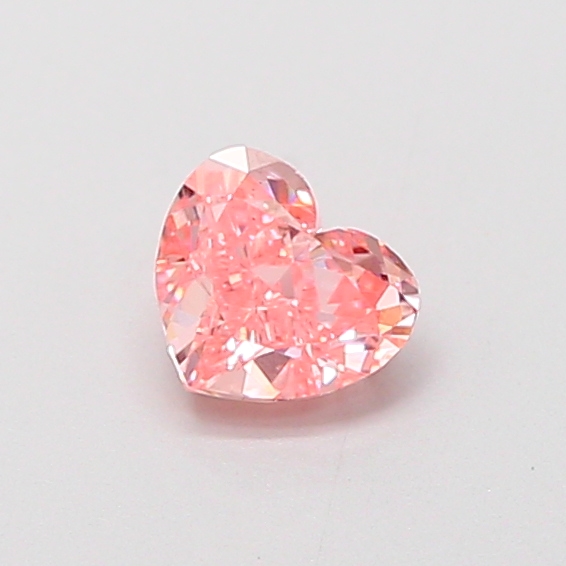 0.38 ct Pink (Vivid) VS1 Heart Modified lab-grown diamond