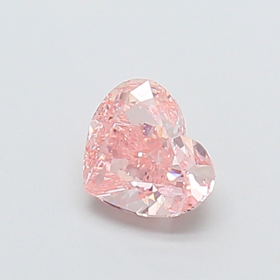 0.64 ct Pink (Intense) VS2 Heart Modified lab-grown diamond