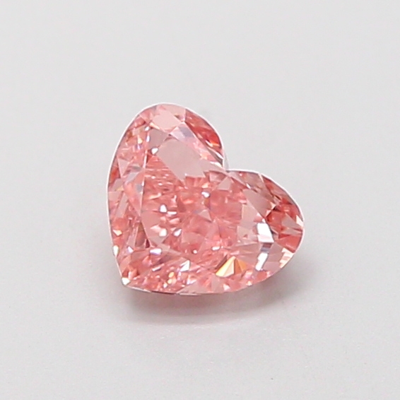 0.49 ct Pink (Intense) VS1 Heart Modified lab-grown diamond