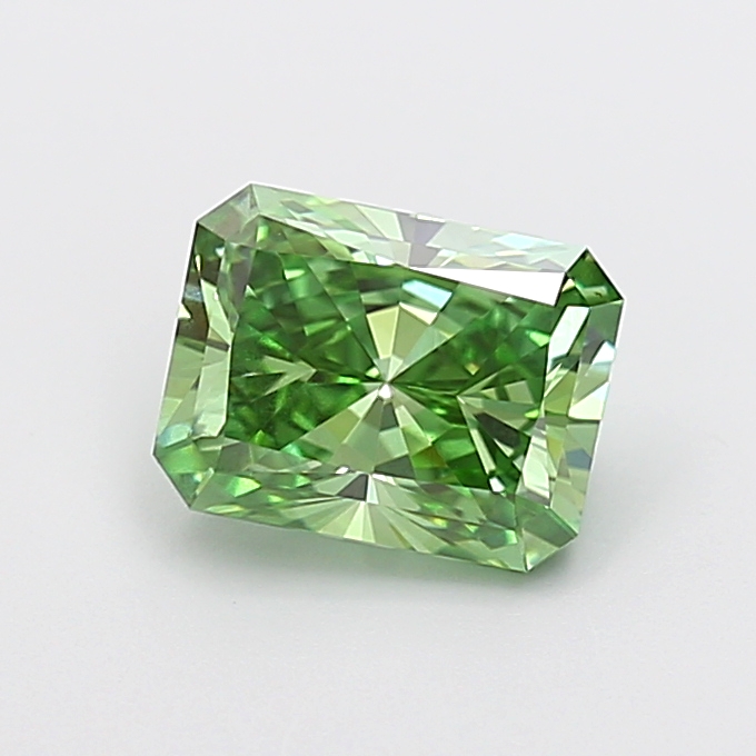 2.00 ct Radiant Fancy Vivid Green Lab-Grown Diamond