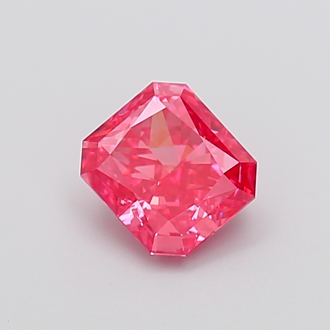 1.55 ct Radiant Fancy Vivid Pink Lab-Grown Diamond