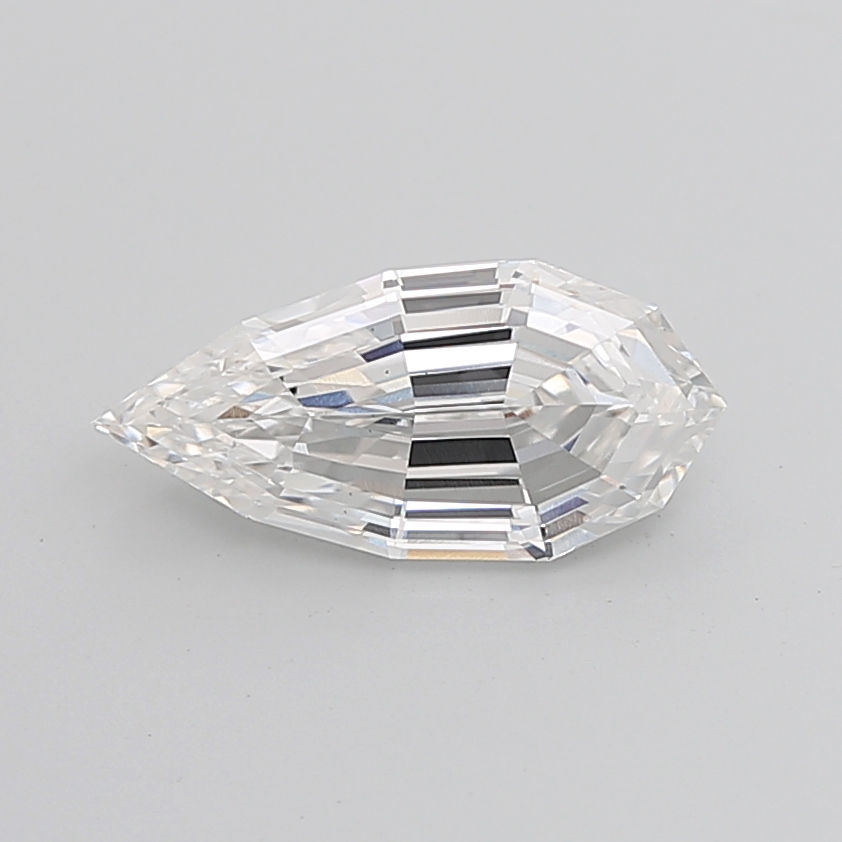 4.25 carat Pear Step Cut lab grown diamond, E VS1, IGI certified
