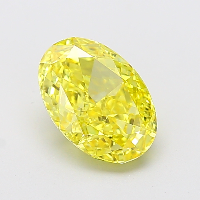 2.59 ct Yellow (Vivid) VS2 Radiant lab-grown diamond