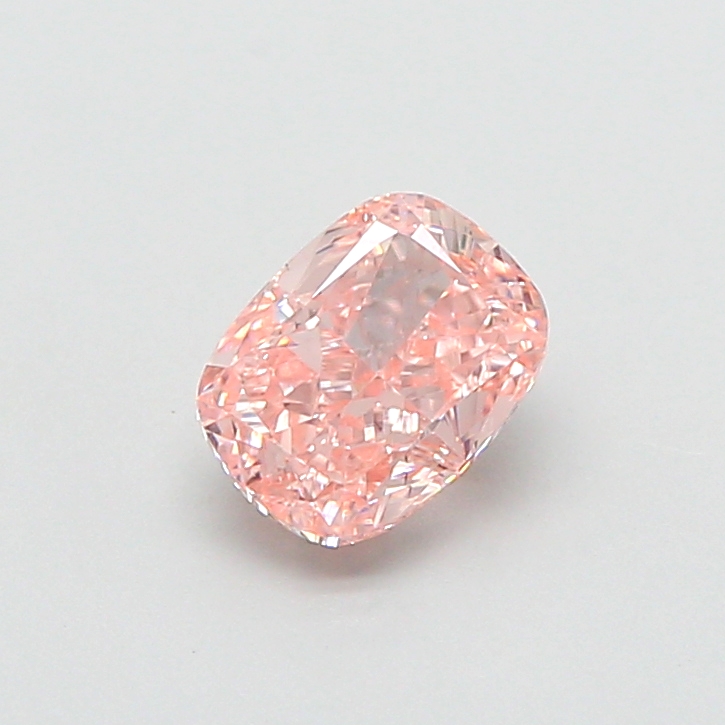0.88 ct Pink (Intense) VS1 Cushion lab-grown diamond