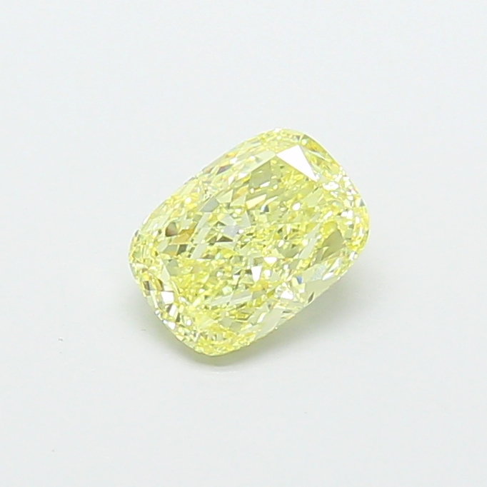 1.22 ct Yellow (Fancy Light) VVS2 Cushion lab-grown diamond