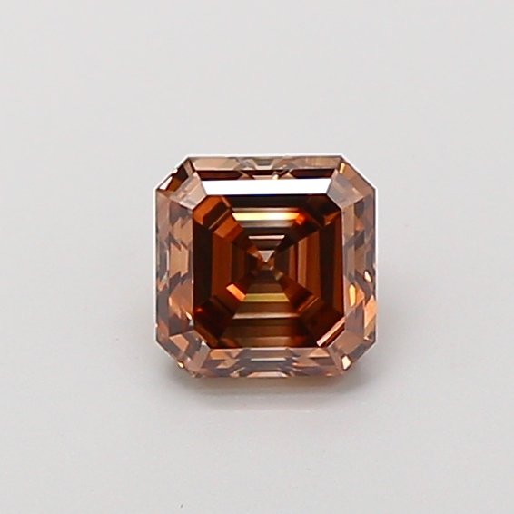 1.17 ct Asscher lab grown diamond Fancy Brown VS1