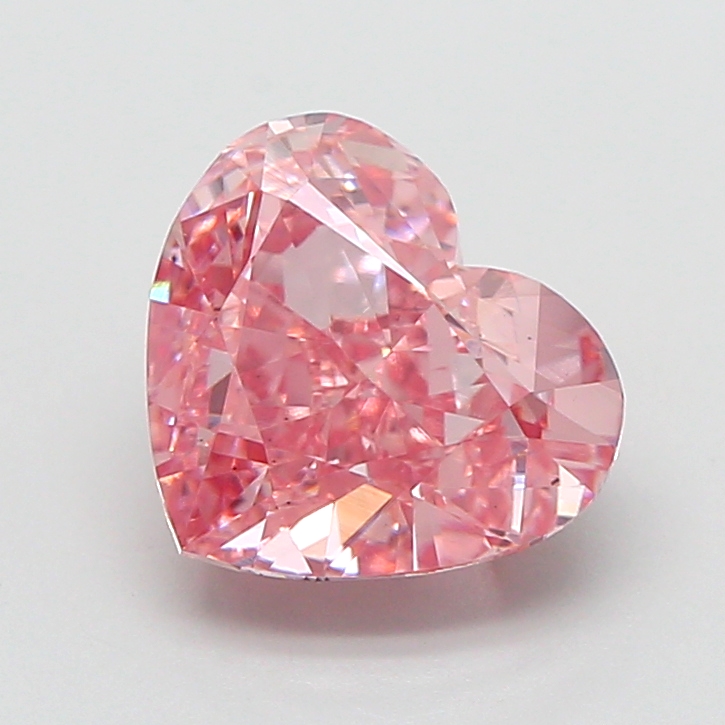 2.43 ct Pink (Intense) VS2 Heart Modified lab-grown diamond