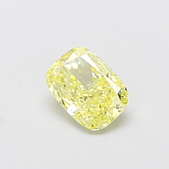 1.06 ct Yellow (Intense) VVS2 Cushion lab-grown diamond