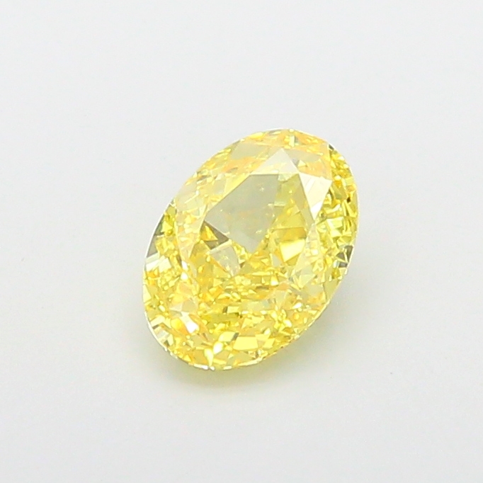1.56 ct Yellow (Intense) VS1 Oval Modified lab-grown diamond