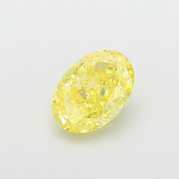 1.52 ct Yellow (Intense) VVS2 Oval Modified lab-grown diamond