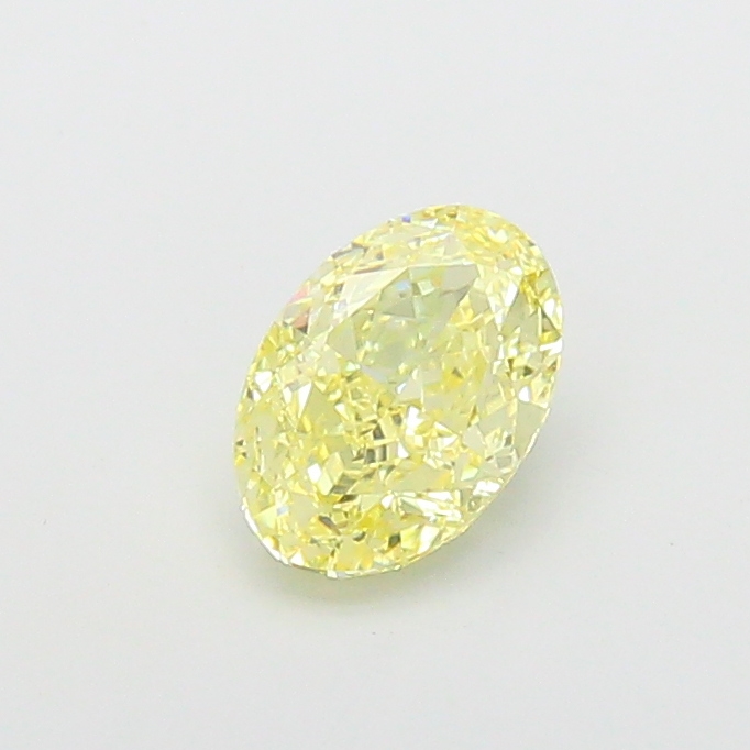 1.56 ct Yellow (Light) VVS2 Oval Modified lab-grown diamond