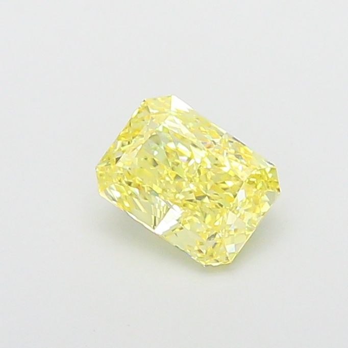1.36 ct Yellow (Intense) VVS2 Cushion lab-grown diamond