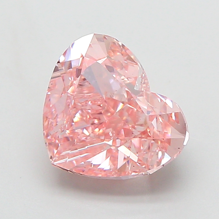 2.74 ct Pink (Vivid) VS2 Heart Modified lab-grown diamond