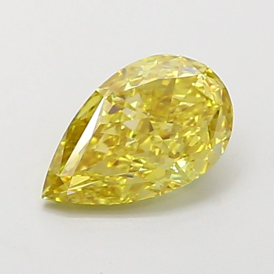 0.97 ct Pear Fancy Intense Yellow Lab-Grown Diamond