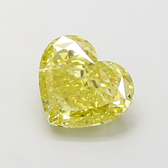 1.01 ct Heart Fancy Light Yellow Lab-Grown Diamond