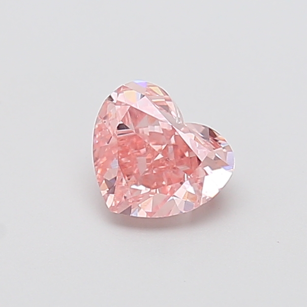 0.98 ct Pink (Vivid) VS1 Heart Modified lab-grown diamond