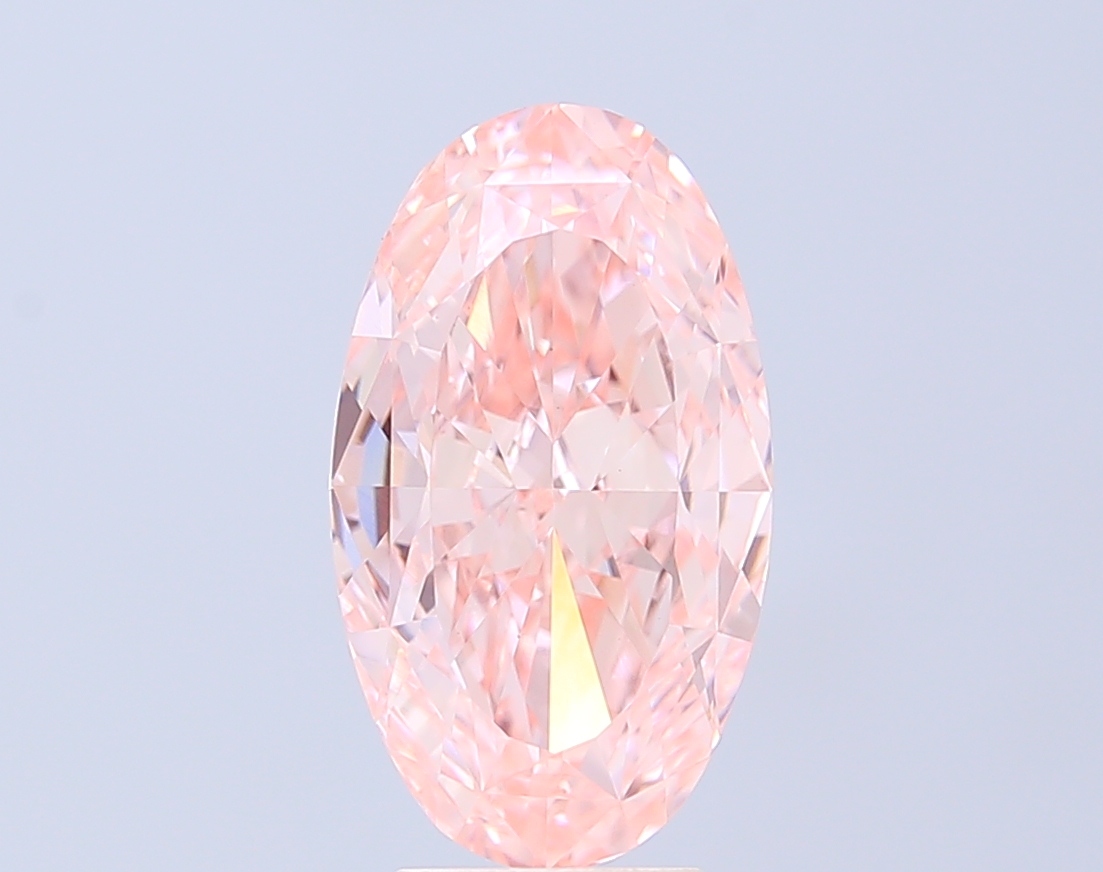 5.01 ct Oval, Fancy Intense Pink VVS2 IGI CVD