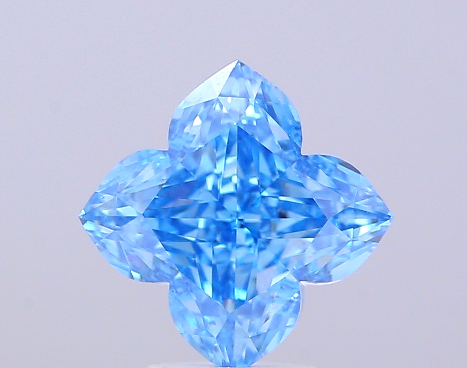 3.06 ct Lily Cut, Fancy Vivid Blue VVS2 IGI CVD