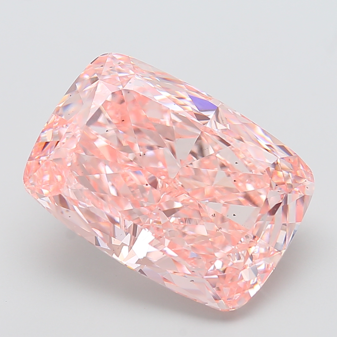 18.27 ct Pink (Vivid) VS2 Cushion lab-grown diamond